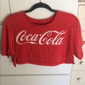 Coca-cola crop top